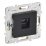 Розетка встраиваемая компьютерная IEK SKANDY SK-K10-2-K02 SK-K02Bl RJ45 кат.6 черный