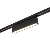 Трековый светильник однофазный  10W Белый теплый SOLID HALS DK6430-BK IP20 на шинопровод черный