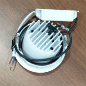 Встраиваемый светильник   9W Белый теплый Luminosity RND IN 220V IP44 диммируемый круглый белый Уценка!