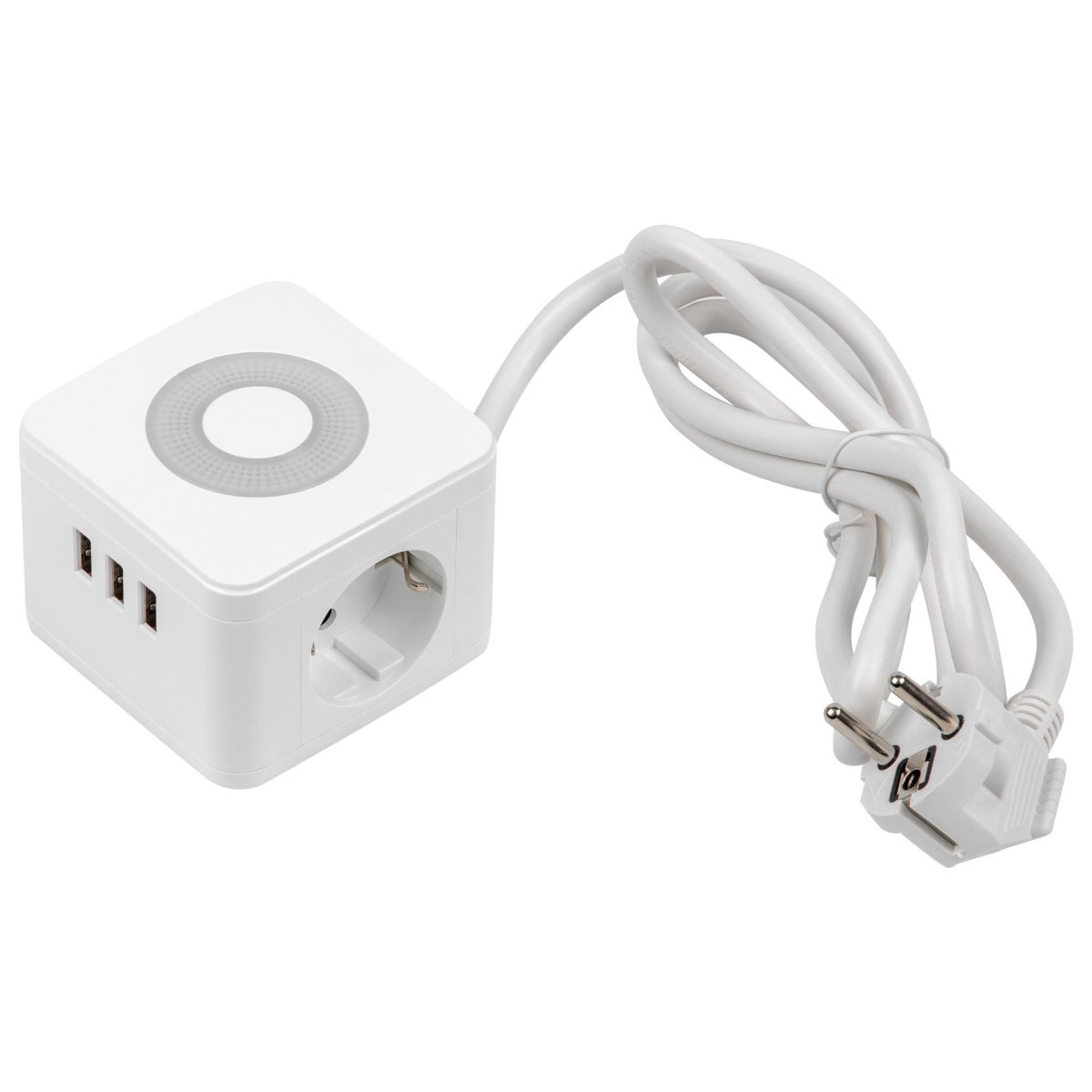 удлинитель с заземлением Uniel UL-00011249 S-GCD2-1.5SBU WHITE 1,5м Standart