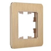 Рамка металлическая 1 пост IEK BRITE BR-M12-M-21-K37 РУ-1-1-Бр шампань RE AL