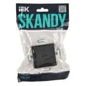 Розетка встраиваемая HDMI IEK SKANDY SK-H10-K53 SK-H01G графит
