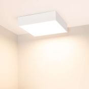 Накладной светильник  25W Белый теплый 034787 SP-QUADRO-S250x250 220V IP40 квадратный белый