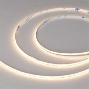 Светодиодная лента Белый теплый CSP 24V  7.2W/m 400Led/метр 041696(1) COB-X400-5mm 3000K