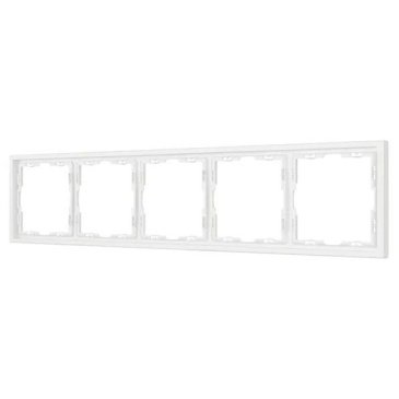 Рамка пластик 5 постов Arlight FRM-NOBE-SFPL-5-WH 054227 белый