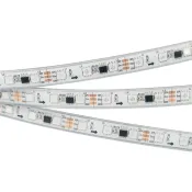 Светодиодная лента 12V 14.4W/m лента 026155(3) SPI-5000PGS Cx3 RGB (5060, 300 LED x3, 16703) 12V  герм (запрессованный силикон)