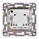 Штепсельная розетка встраиваемая IEK SKANDY 10А SK-R13-10-K23 SK-R01S без з/к с з/ш серебряный