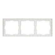 Рамка пластик 3 поста Arlight FRM-NOBE-SFPL-3-IS 059459 никель