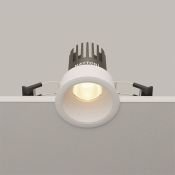 Встраиваемый светильник  10W Белый теплый DL115-10W-3K-W Омут/Dip 50deg 230V круглый белый