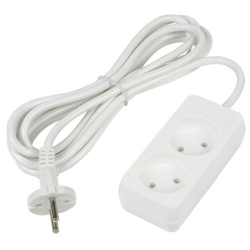 удлинитель без заземления Uniel UL-00009977 S-CU2-3 WHITE 3м Ultra