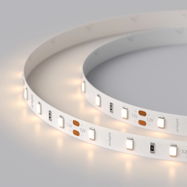 Светодиодная лента Белый теплый 2835 12V  7.2W/m 60Led/метр  020019(2) RT-A60  PRO