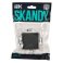 Выключатель встраиваемый двухклавишный перекрестный IEK SKANDY SK-V23-0-10-K48 SK-V06T титан