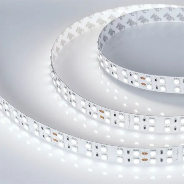 Светодиодная лента Белый 5060 24V 34.4W/m 144Led/метр 025277(2) RT-B144-19mm 2x2 6000K LUX