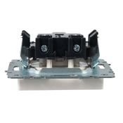 Штепсельная розетка встраиваемая IEK BRITE 10А BR-R10-10-K36 РС10-1-0-БрЖ без з/к и шторками жемчуг