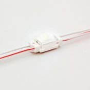 Светодиодный модуль герм. 1led Красный 2835smd 12V квадратный с линзой ELF SOL+DOT R