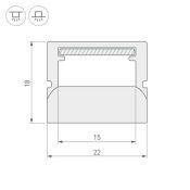 пластиковый профиль WPH-FLOOR22-2000 023290