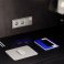 Проходной переключатель встраиваемый VOLTUM S70 двухклавишный 10А шелк