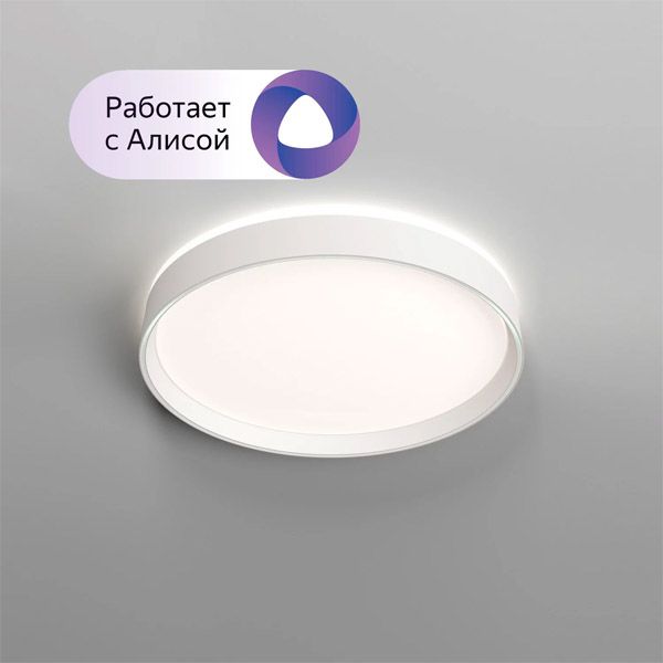 Накладной светильник  40W Белый -MIX DENKIRS PLATO DK6510-WH 230V с ПДУ круглый белый