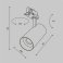 Трековый светильник 20W Белый теплый - белый дневной TR197-3-20WCCT-M-W Фокус / Focus Led Trinity IP20 белый