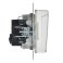 Штепсельная розетка встраиваемая IEK BRITE 16А BR-R16-16-44-K91 РСбш10-3-44-БрАБ с з/к и шторками с крышкой арктический белый IP44