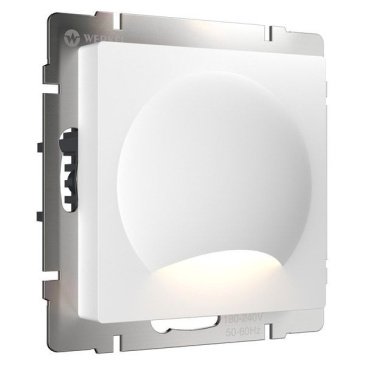 Встраиваемый светильник    1W Белый дневной МУН W1154401 220V IP20 квадратный белый матовый