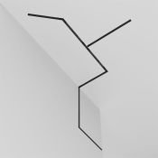 Шинопровод однофазный TRX034-421B Exility 1.0м черный магнитный встраиваемый под ГКЛ