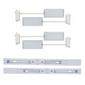 Фитосветильник  12W UL-00012710 ULB-P37-12W-SPFR-K WHITE 3М SET42 трековый набор из 2х штук с шинопроводом для  фотосинтеза IP40