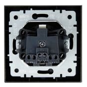 Штепсельная розетка встраиваемая IEK BRITE 16А BR-R14-16-K45-F РСР14-1-0-БрТБ с з/к и шторками в сборе бронза