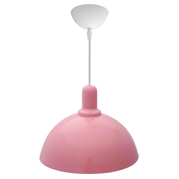 Подвесной светильник без лампы 12-104 1x15W E27 фигурный белый/розовый