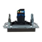 Розетка встраиваемая компьютерная IEK BRITE BR-K10-2-K46 РК11-БрС RJ45 кат.6 сталь