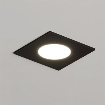 Встраиваемый светильник без лампы DENKIRS PORT DK3102-BK GU5.3 черный квадратный IP65