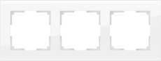 Рамка стеклянная 3 поста WERKEL Favorit WL01-Frame-03 / W0031101 белый