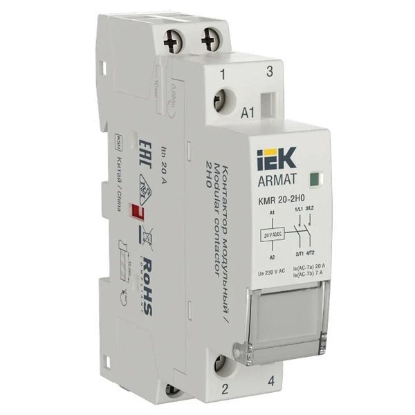Контактор 20А 24AC/DC/АС3 KMR контакт 2NO AR-KMR20-020-20-024 ARMAT IEK