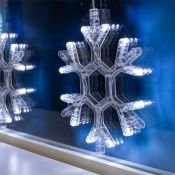 гирлянда БАХРОМА Белый с насадками «Снежинки» 150 LED, IP20