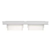Рамка пластик 2 поста IEK BRITE BR-M22-44-K91 РУ-2-БрАБ-44 арктический белый IP44