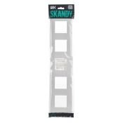 Рамка пластик 5 постов IEK SKANDY SK-M52-K01 SK-F05W арктический белый
