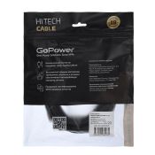 Кабель штекер HDMI- штекер HDMI GoPower V2.0 4K 60Hz черный 5м