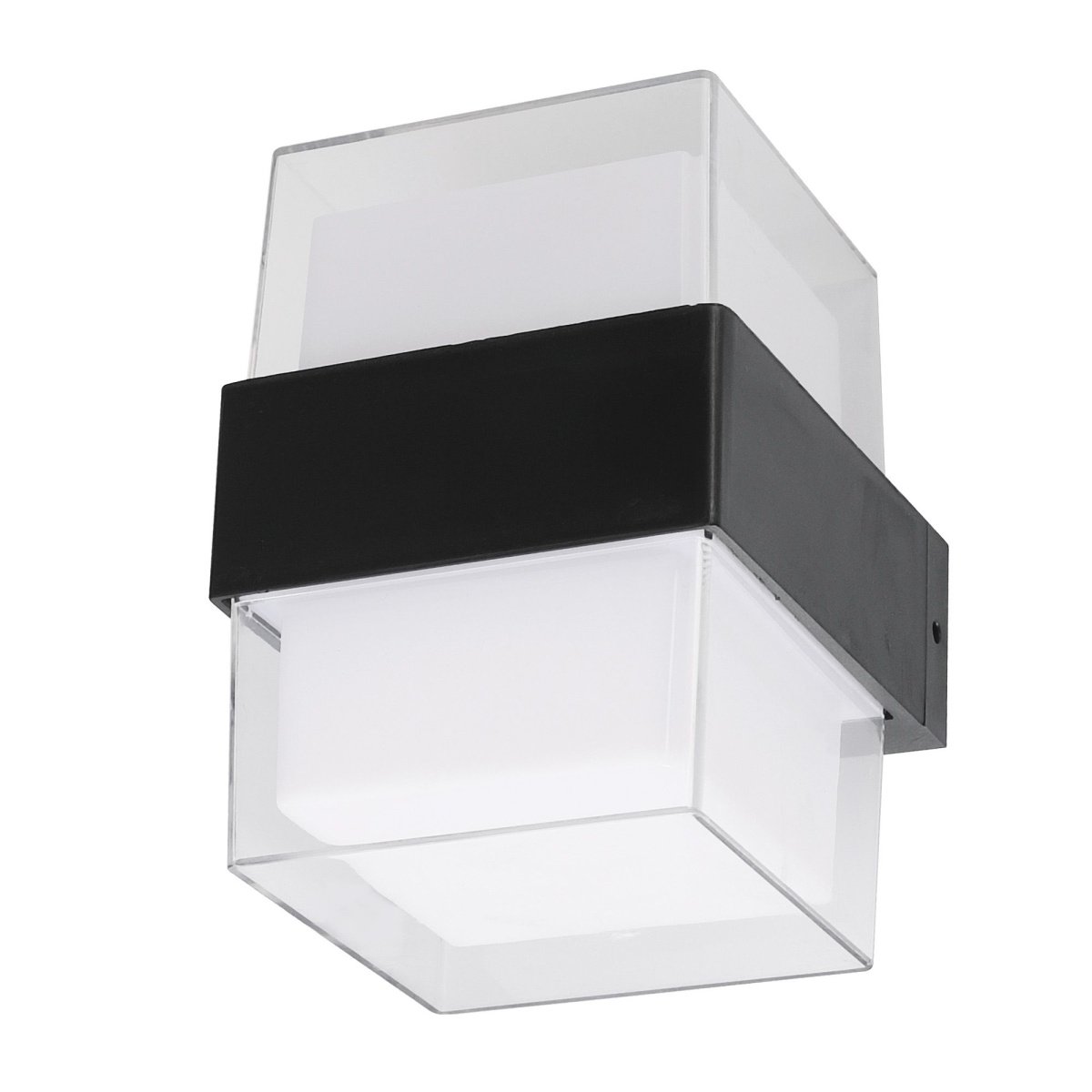 светильник  10W Белый дневной UL-00010518 ULU-P26B-2x5W-4000K IP65 BLACK накладной чёрный