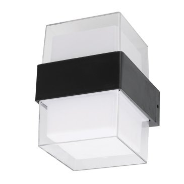 светильник  10W Белый дневной UL-00010518 ULU-P26B-2x5W-4000K IP65 BLACK накладной чёрный