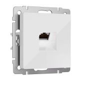 Розетка встраиваемая компьютерная  одиночная WERKEL Ethernet  RJ-45 W5120101 белый