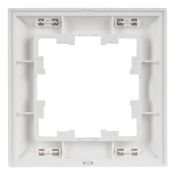 Рамка пластик 1 пост IEK BRITE BR-M12-12-K91 РУ-1-БрАБ арктический белый/белый