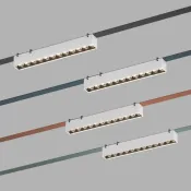 Трековый светильник  12W Белый теплый BELTY GRILL DK5571-WB IP20 на шинопровод белый/черный