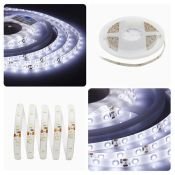 Светодиодная лента  Белый 2835 12V  4.8W/m 60Led/метр герм (силикон) 00-08 IP65