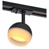 Трековый светильник однофазный IEK LIGHTING без лампы 4118 LT-USB0-4118-GX53-1-K02 на шинопровод черный