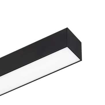 Накладной светильник  62W Белый дневной 049163 SP-LINE-5050-L1960 230V IP33 прямоугольный черный