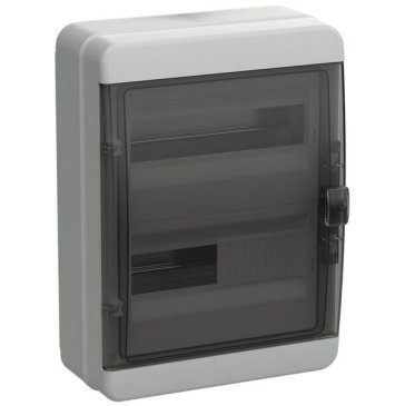 Корпус пластиковый TF5-KP72-N-24-65-K03-K02 КМПн-24 IP65 черная прозрачная дверь TEKFOR IEK