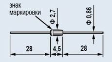 Стабилитрон      7.1V    0.125W 2С175Ц1