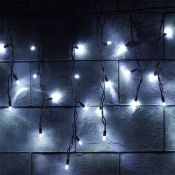гирлянда БАХРОМА   7W Белый i-BP-3x0.5M-W/F, черный провод ПВХ, с мерцанием 230V IP65