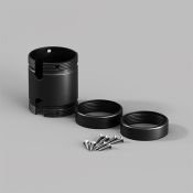 Коннектор для гибкого неона Maytoni NEMO 20323 соединительный для сращивания круглого неона 360° D25 черный