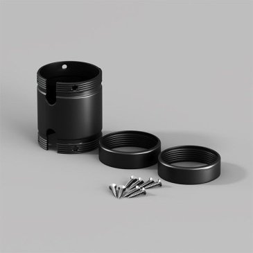 Коннектор для гибкого неона Maytoni NEMO 20323 соединительный для сращивания круглого неона 360° D25 черный